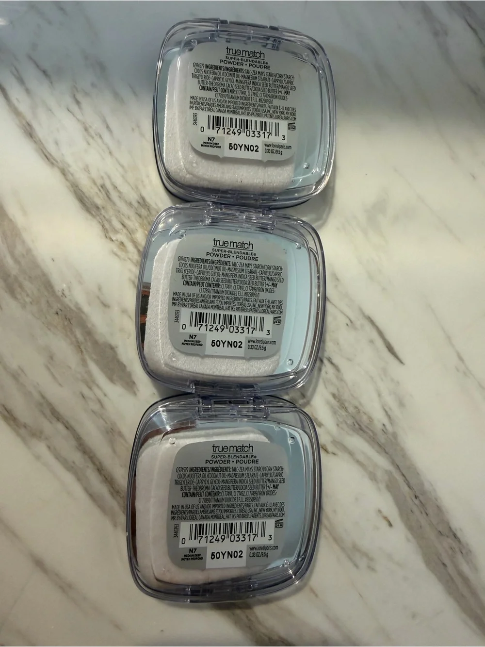 L'Oreal Paris True Match Super Blendable Oil Free Makeup Powder N7 Medium Deep